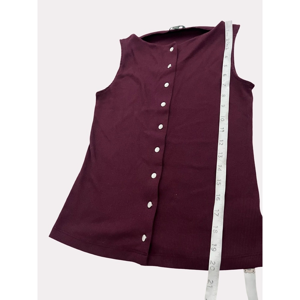 Wild Fable Ribbed Button Front Tank Top XS - Picture 7 of 8